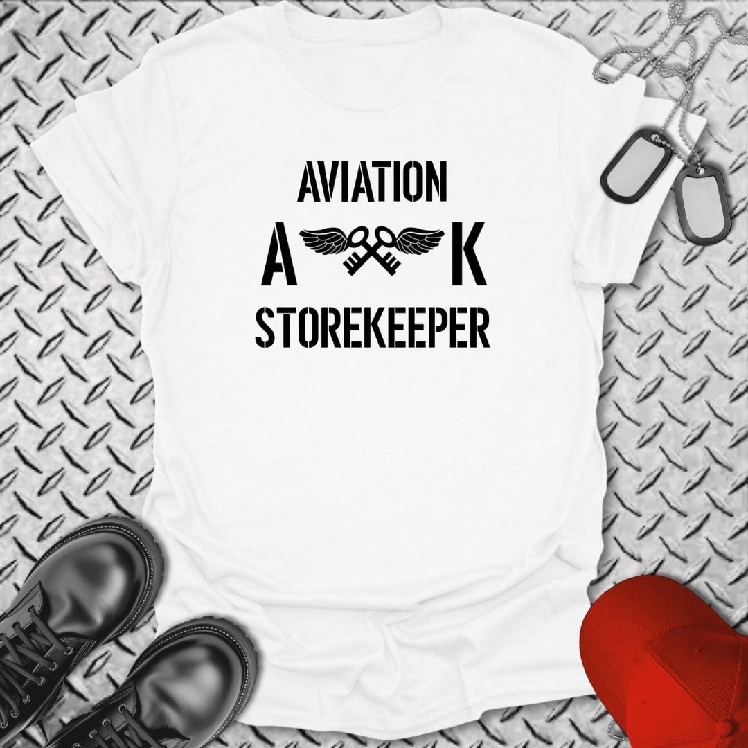 NavyHumor T-Shirt White / S AK - Aviation Storekeeper Insignia T-shirt