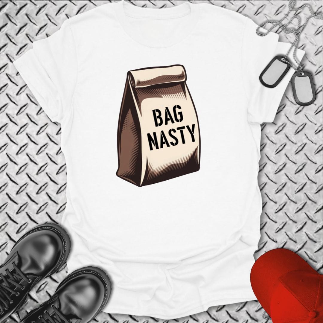 NavyHumor T-Shirt White / S Bag Nasty Tshirt