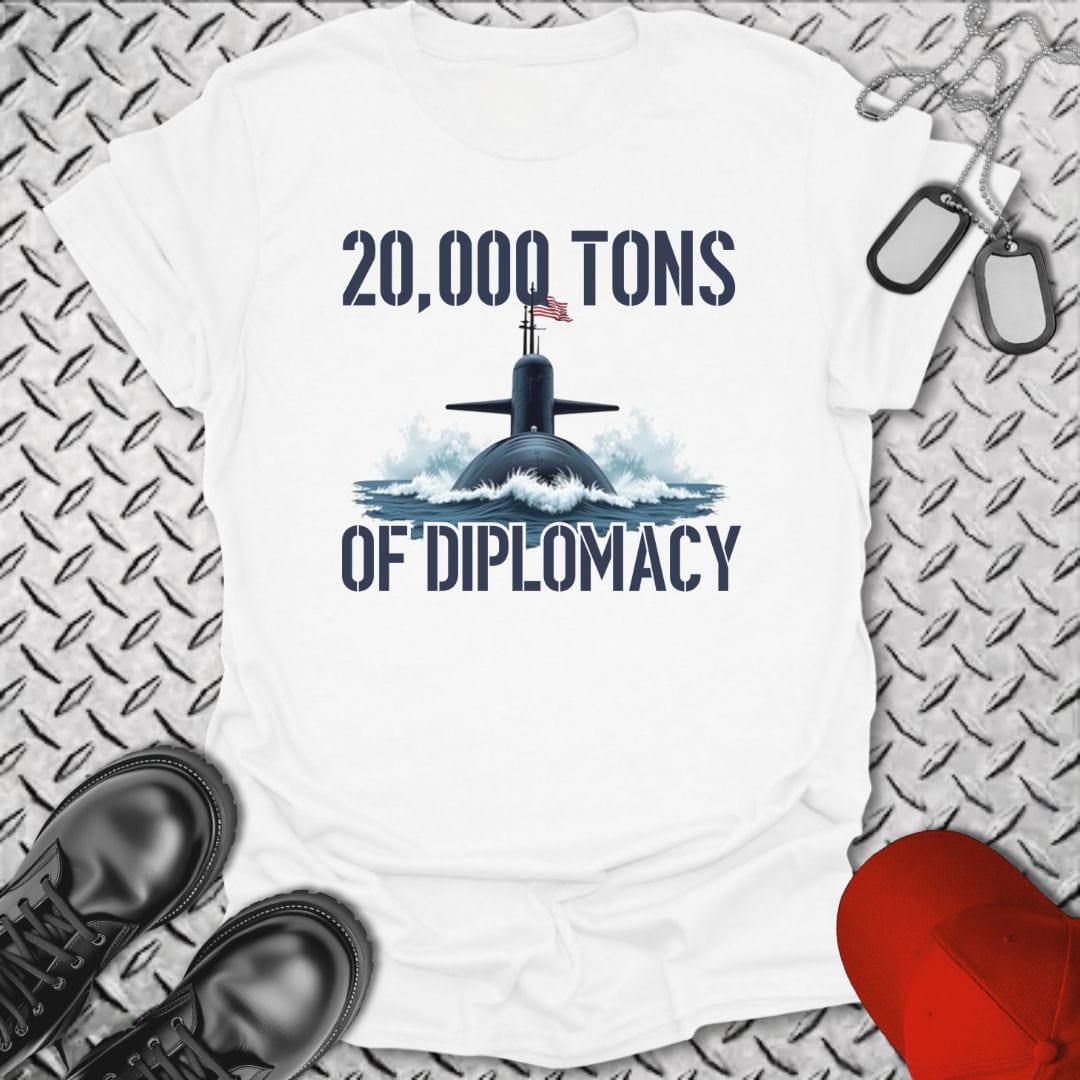 NavyHumor T-Shirt White / S Ballistic Diplomacy T-shirt