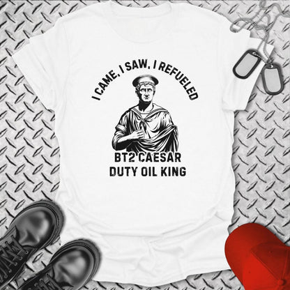 NavyHumor T-Shirt White / S Caesar - Duty Oil King T-shirt