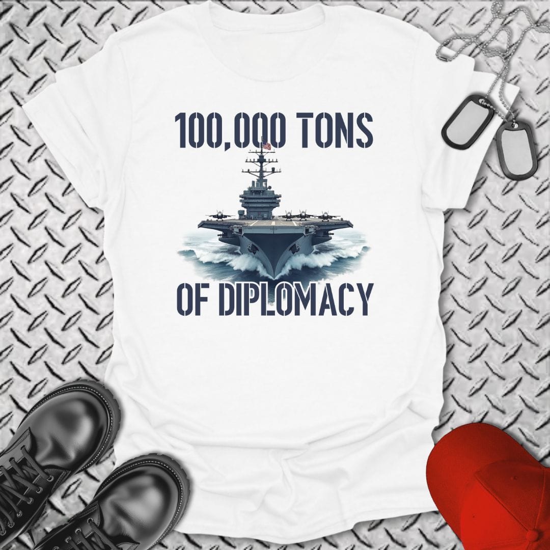 NavyHumor T-Shirt White / S Carrier Diplomacy T-shirt