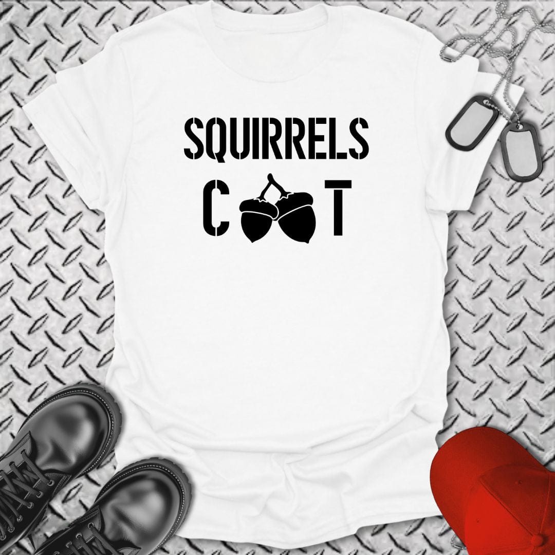 NavyHumor T-Shirt White / S CT - Squirrels Acorn Insignia T-shirt