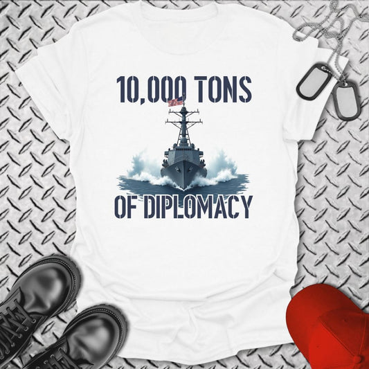 NavyHumor T-Shirt White / S Destroyer Diplomacy T-shirt