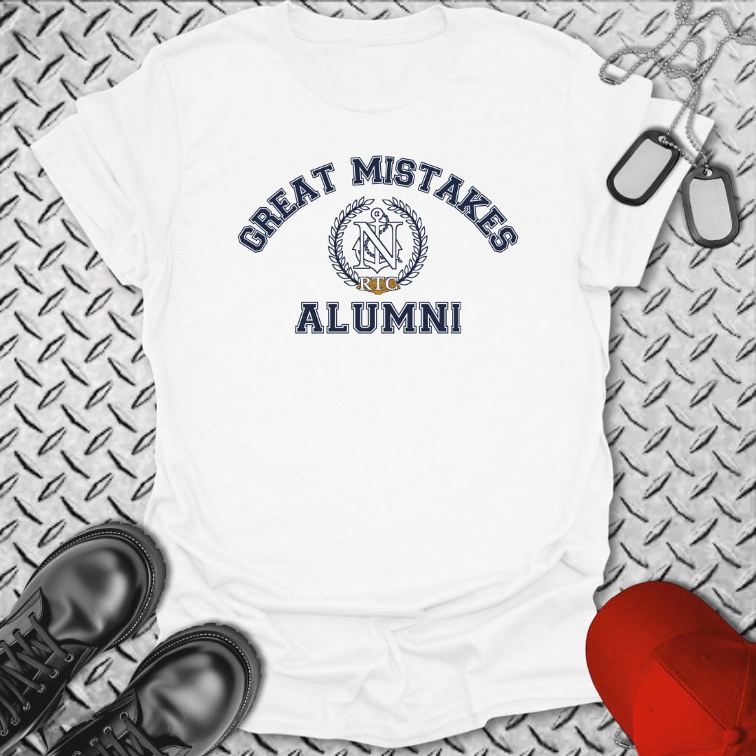 NavyHumor T-Shirt White / S Great Mistakes Alumni T-shirt
