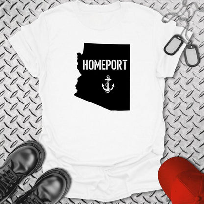 NavyHumor T-Shirt White / S Homeport Arizona T-shirt