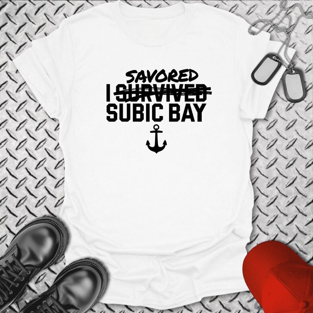 NavyHumor T-Shirt White / S I Savored Subic Bay