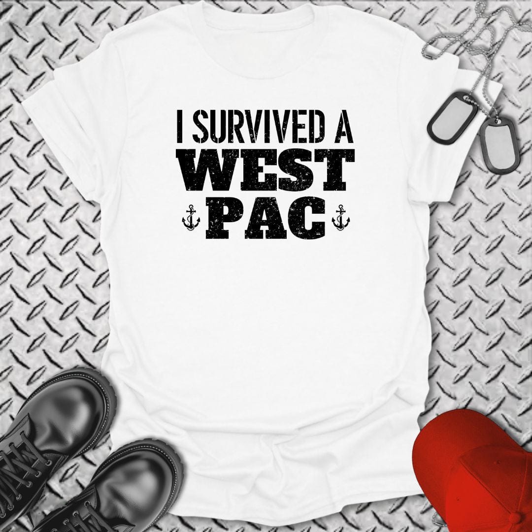 NavyHumor T-Shirt White / S I Survived a WESTPAC T-shirt