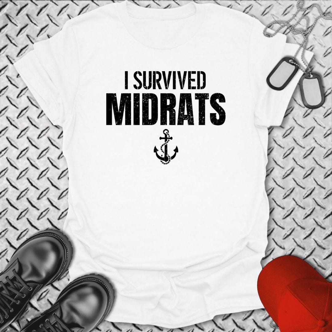 NavyHumor T-Shirt White / S I Survived Midrats T-shirt