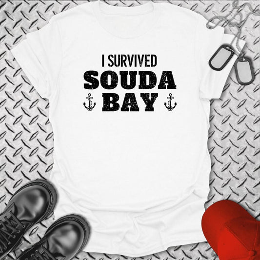 NavyHumor T-Shirt White / S I Survived Souda Bay T-shirt