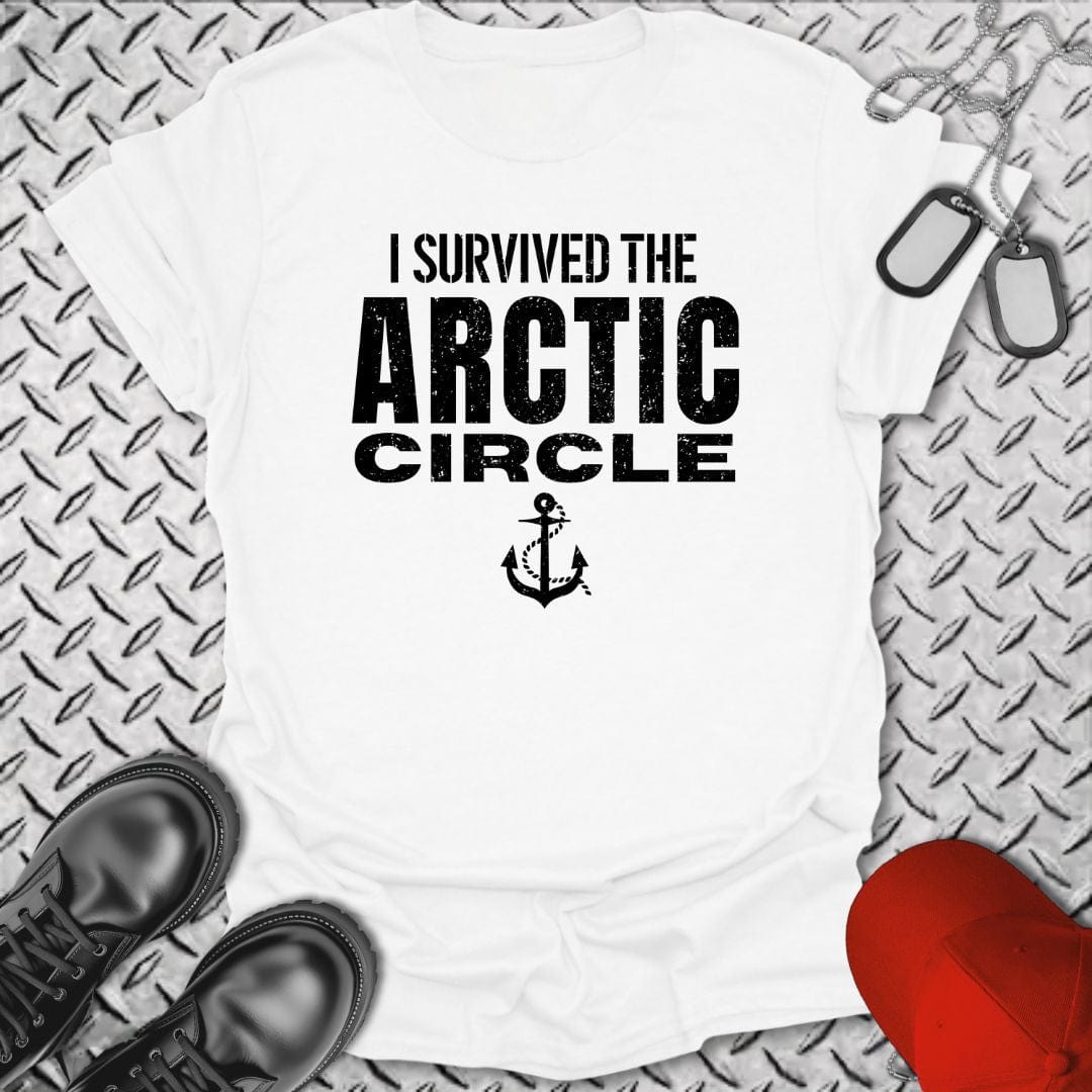 NavyHumor T-Shirt White / S I Survived the Arctic Circle T-shirt