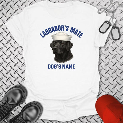 NavyHumor T-Shirt White / S Labrador's Mate - Black