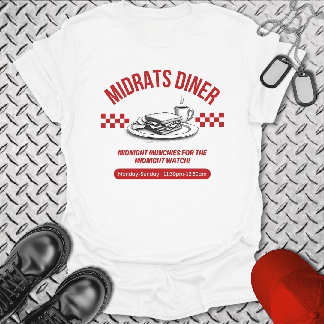 NavyHumor T-Shirt White / S Midrats Diner T-shirt