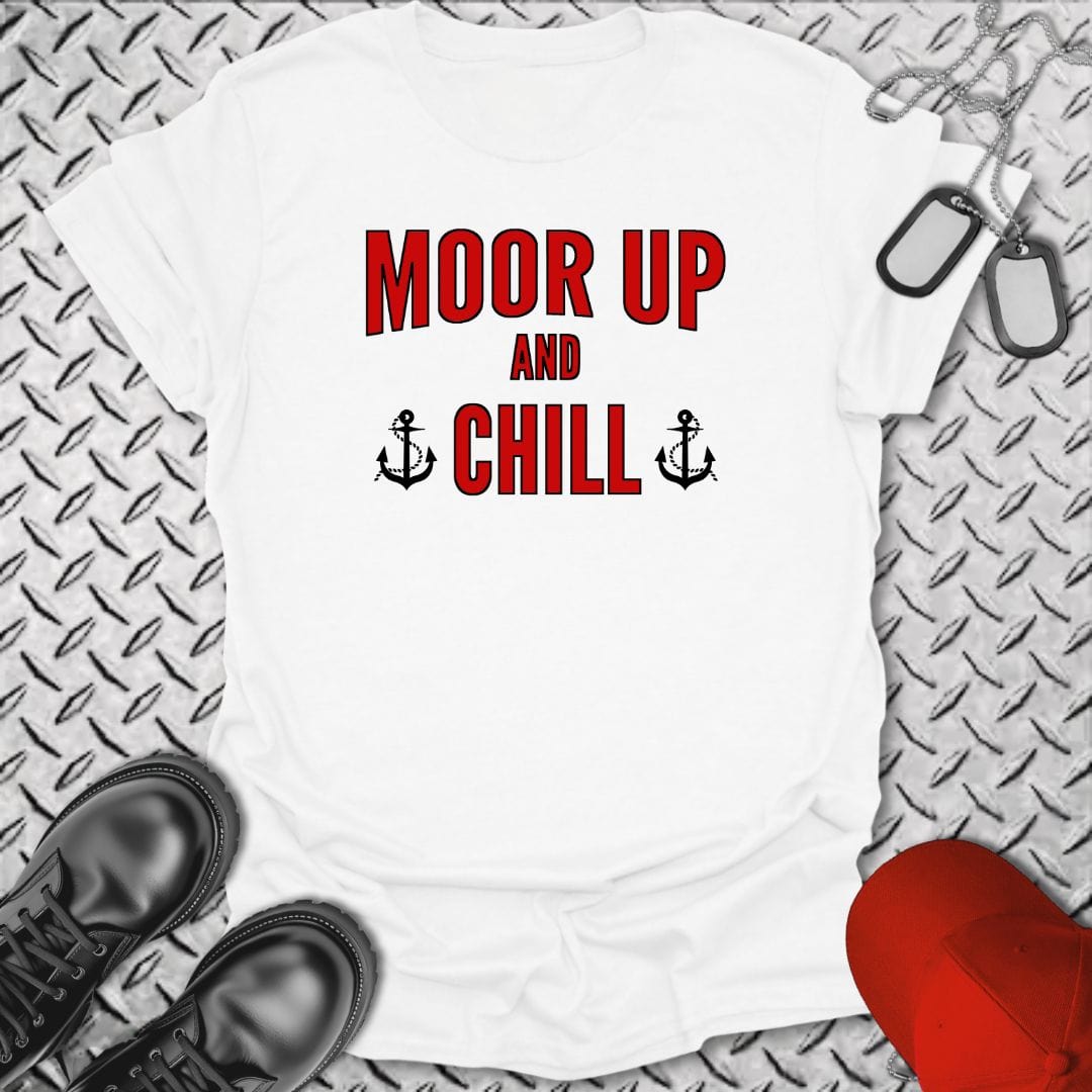 NavyHumor T-Shirt White / S Moor Up and Chill T-shirt
