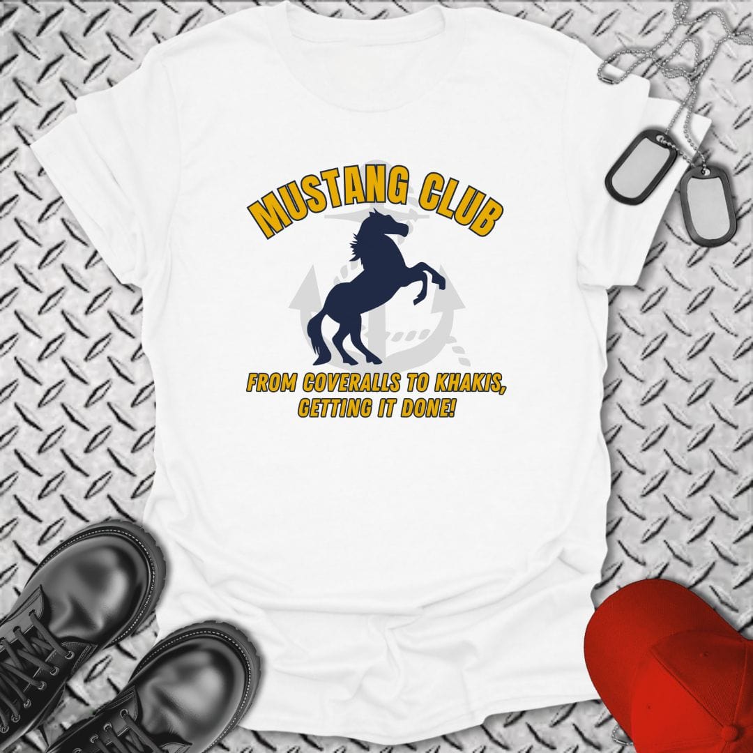 NavyHumor T-Shirt White / S Mustang Club T-shirt