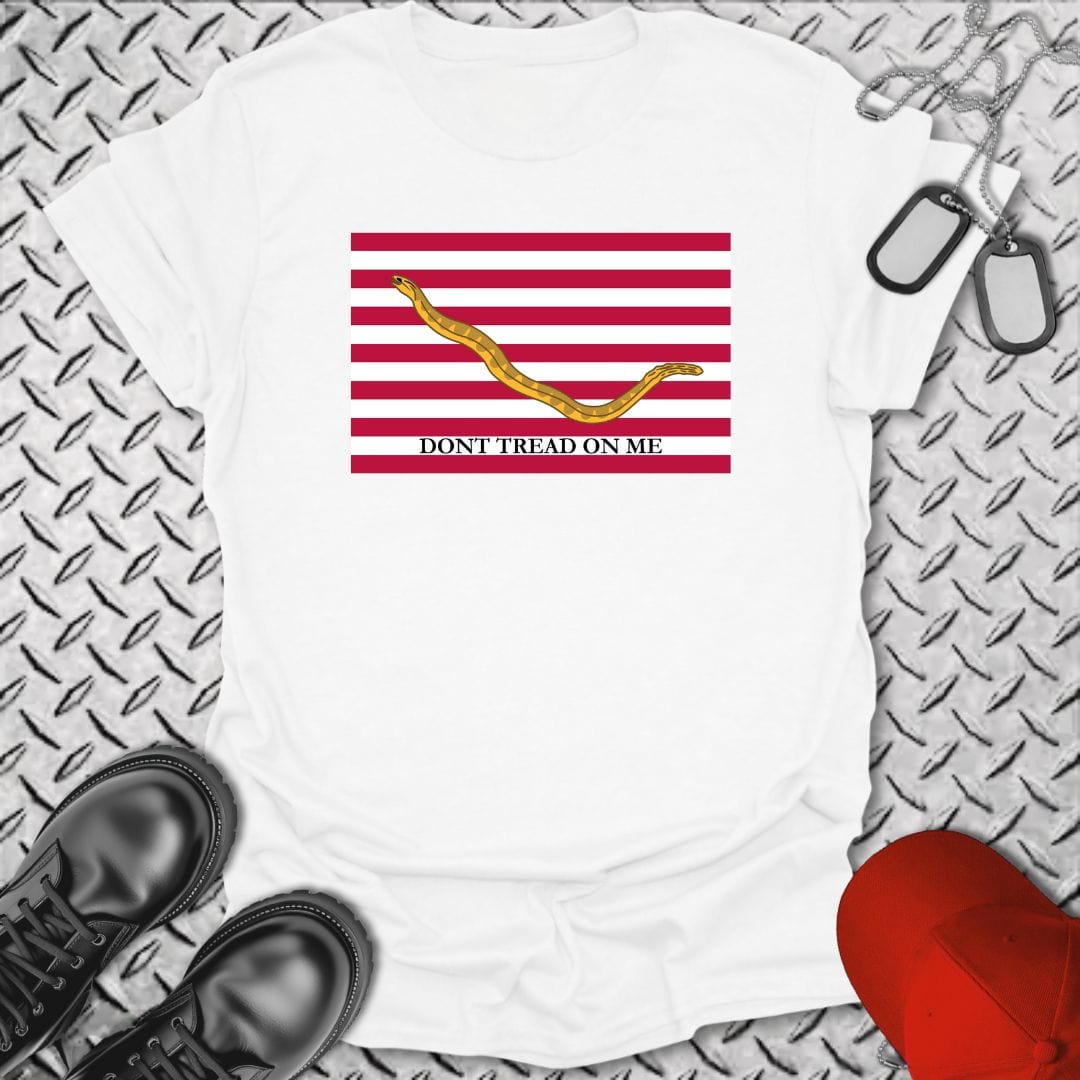 NavyHumor T-Shirt White / S Navy Jack - Don't Tread T-shirt