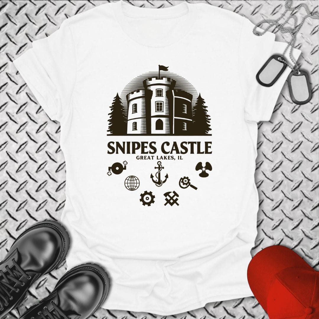 NavyHumor T-Shirt White / S Snipes Castle T-shirt