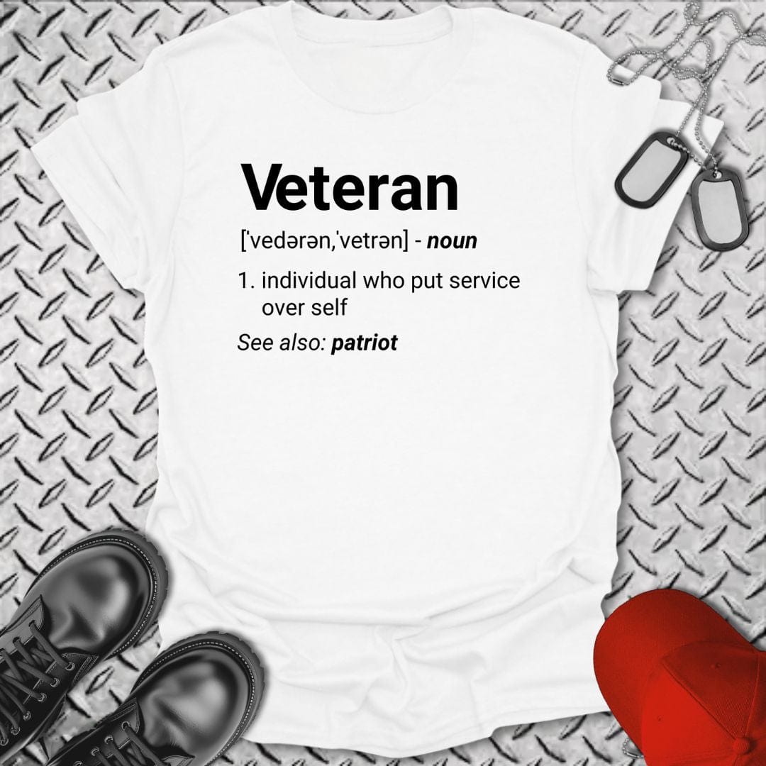 NavyHumor T-Shirt White / S Veteran Definition T-shirt