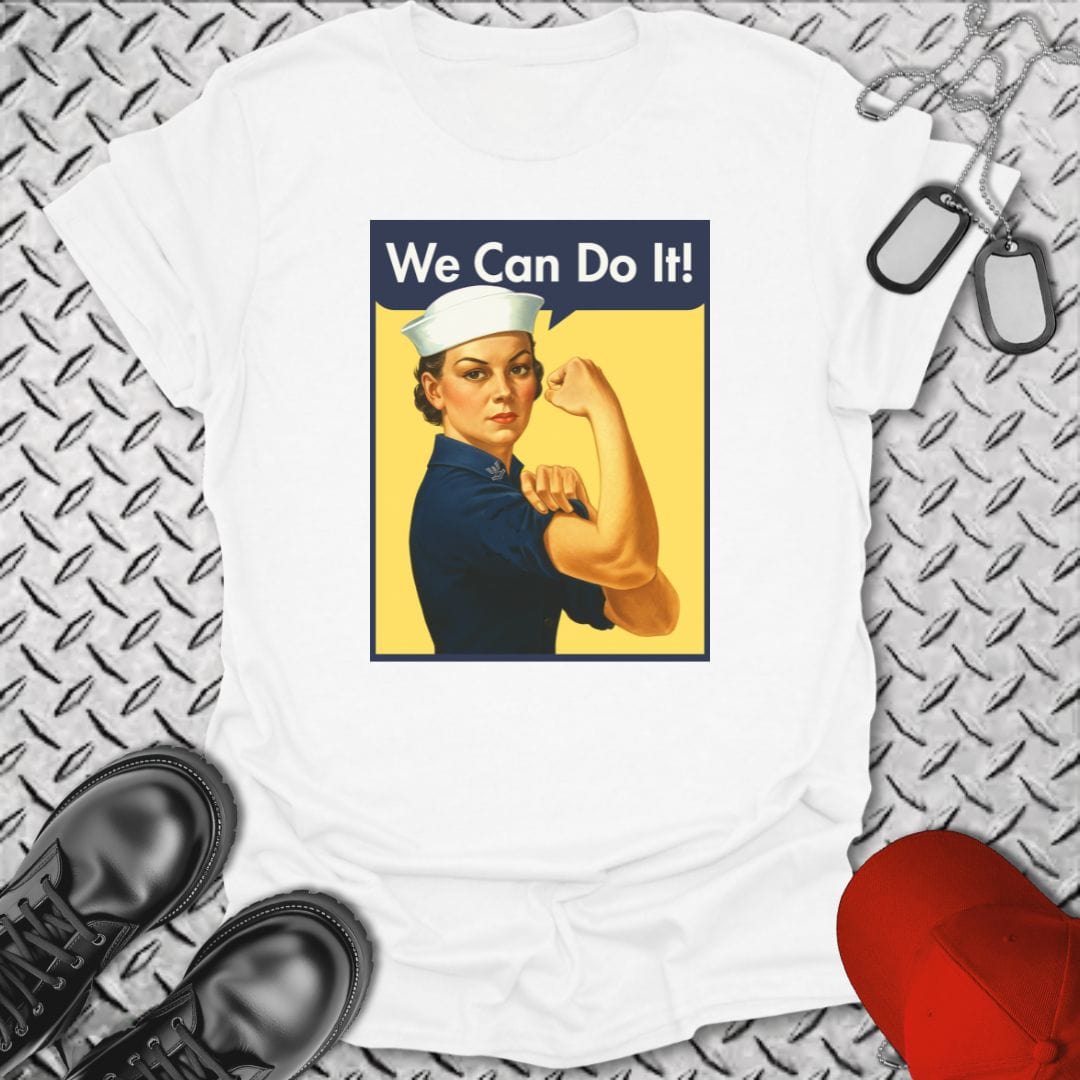 NavyHumor T-Shirt White / S We Can Do It T-shirt