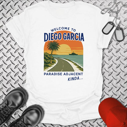 NavyHumor T-Shirt White / S Welcome to Diego Garcia T-shirt