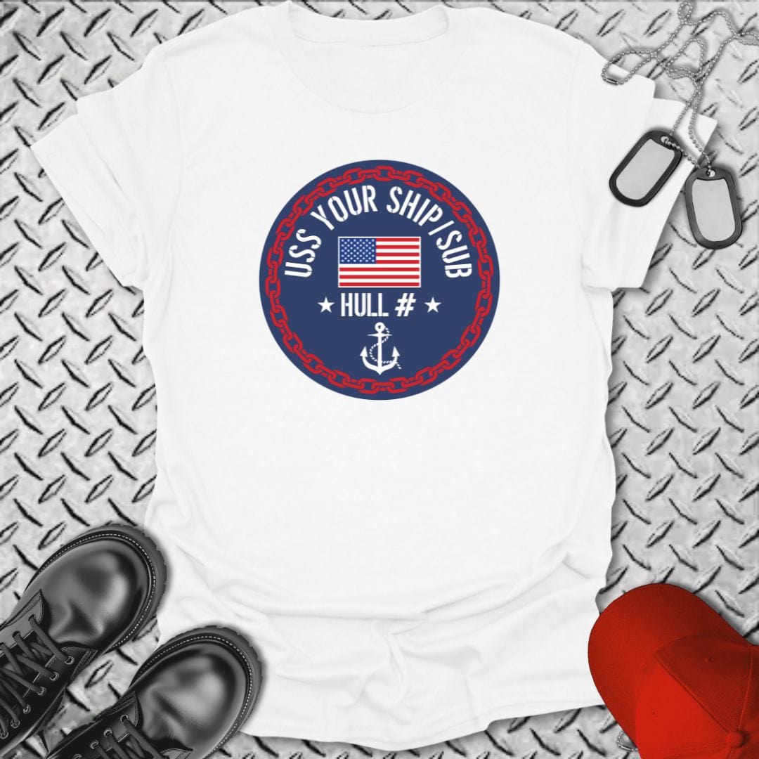 NavyHumor T-Shirt White / S "Your Command" Crest T-shirt