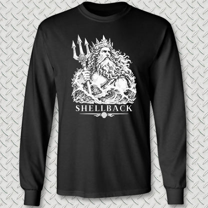 Neptune Shellback Long Sleeve Tee - Black