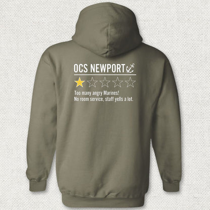 OCS Newport Review Hoodie - Military Green