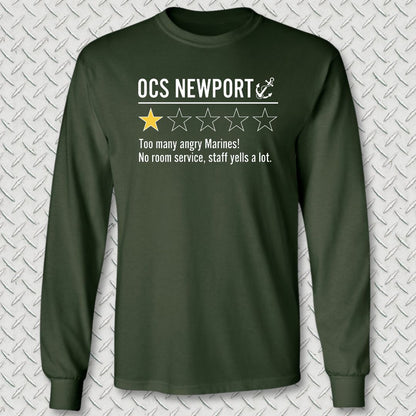 OCS Newport Review Long Sleeve Tee - Forest Green