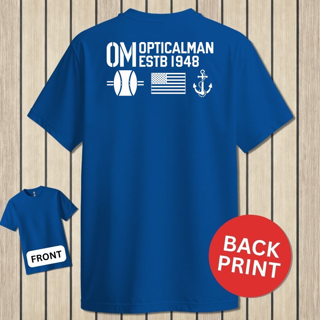OM - Flag & Anchor - Royal Blue