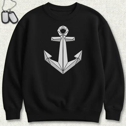 Origami Anchor Sweatshirt - Black
