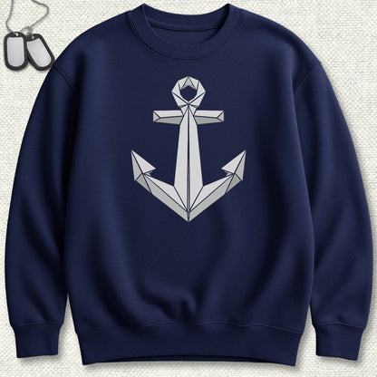 Origami Anchor Sweatshirt - Navy