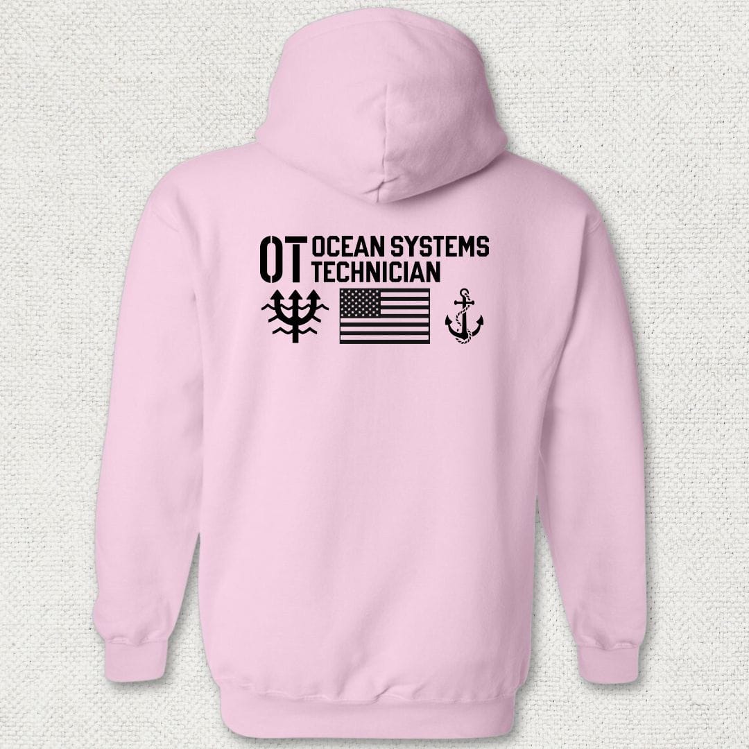 OT - Flag & Anchor Hoodie - Pink