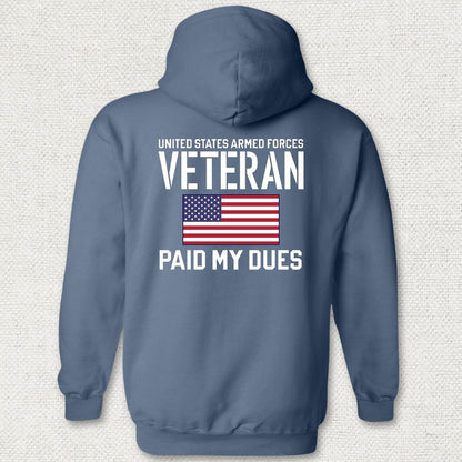 Paid My Dues Hoodie - Heather Navy