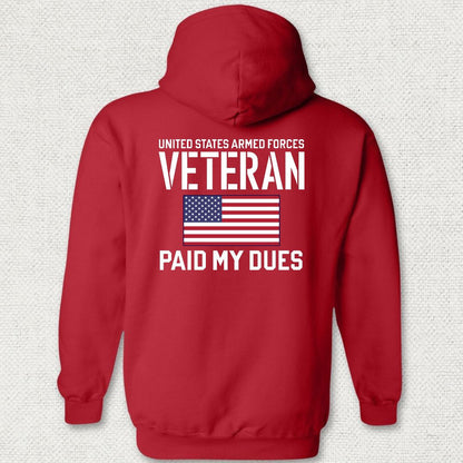 Paid My Dues Hoodie - Red