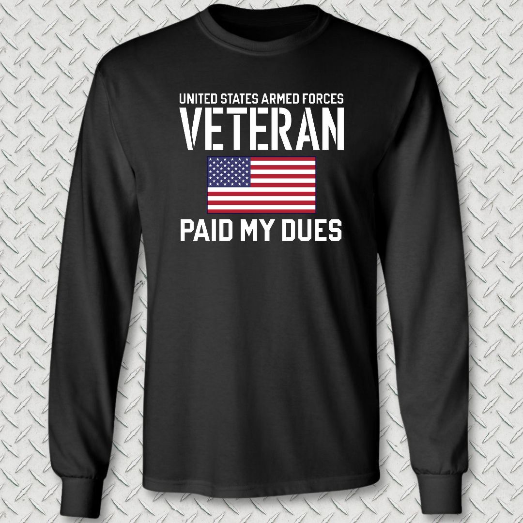 Paid My Dues Long Sleeve Tee - Black