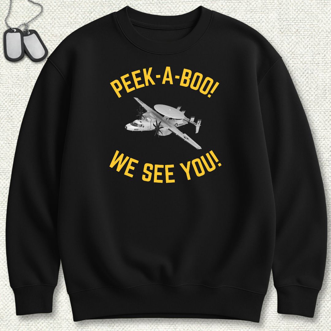 Peek-A-Boo Sweatshirt - Black