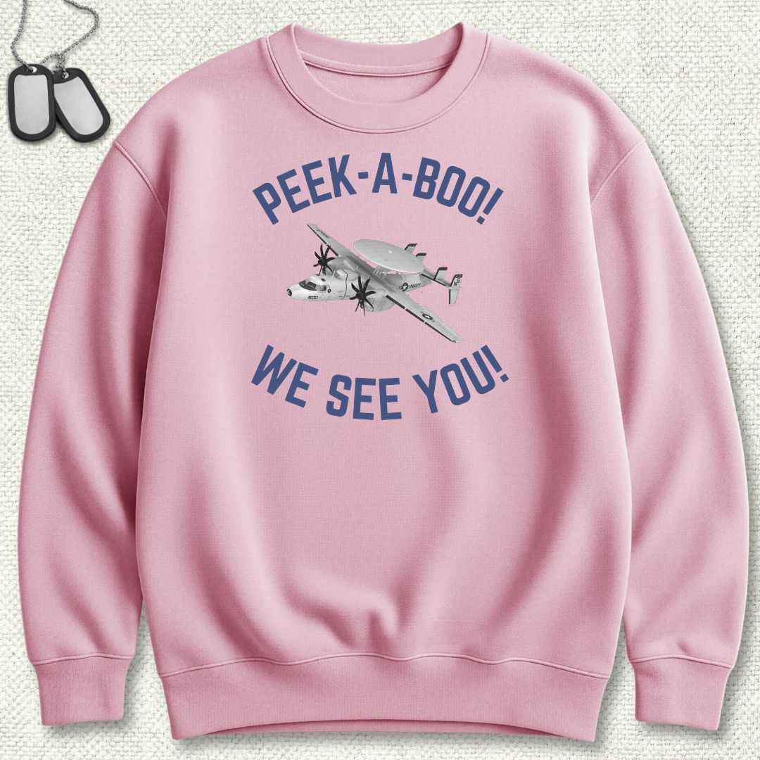 Peek-A-Boo Sweatshirt - Pink