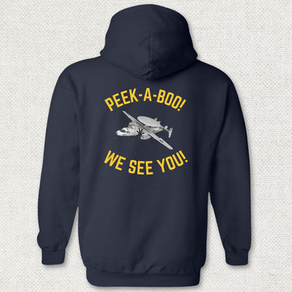 Peek-A-Boo Hoodie - Navy
