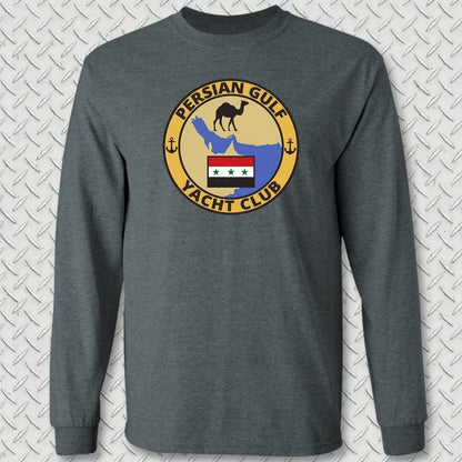 NavyHumor Long-sleeve S / Dark Heather Persian Gulf Yacht Club Long Sleeve Tee