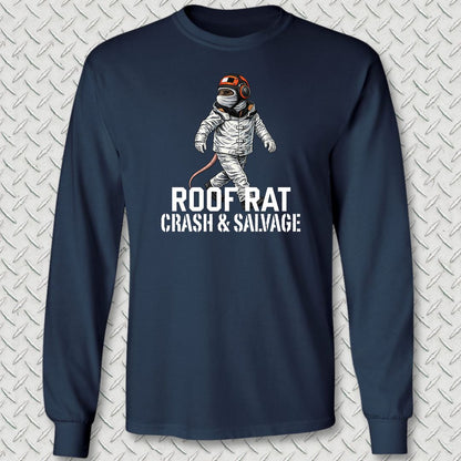 Red Roof Rat - Crash & Salvage Long Sleeve Tee - Navy