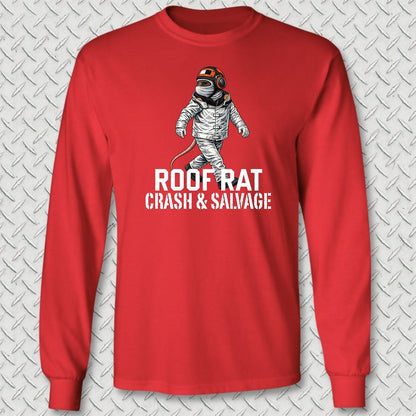 Red Roof Rat - Crash & Salvage Long Sleeve Tee - Red