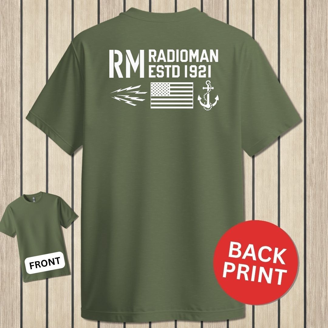RM - Flag & Anchor - Military Green
