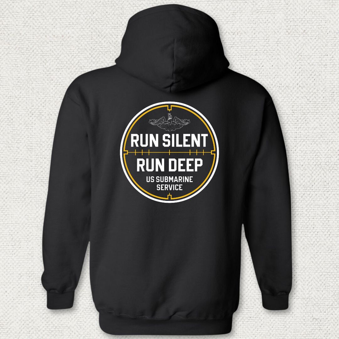 Run Silent - Run Deep Hoodie - Black