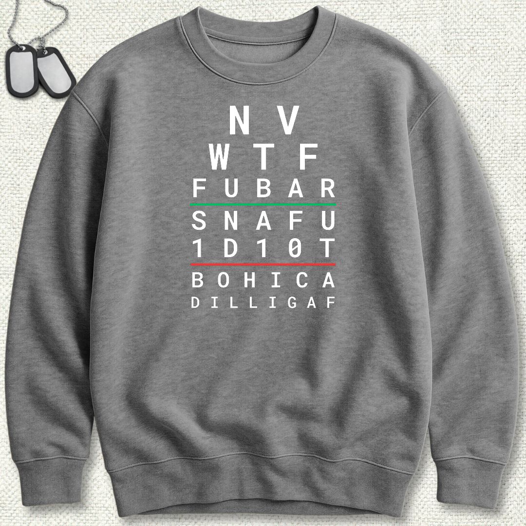 Sailor Eye Chart Sweatshirt - Graphite Heather