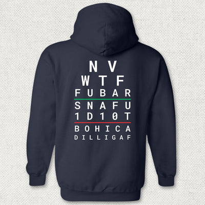 Sailor Eye Chart Hoodie
