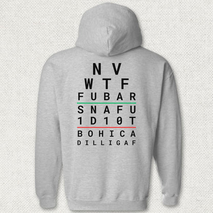 Sailor Eye Chart Hoodie - Sport Grey