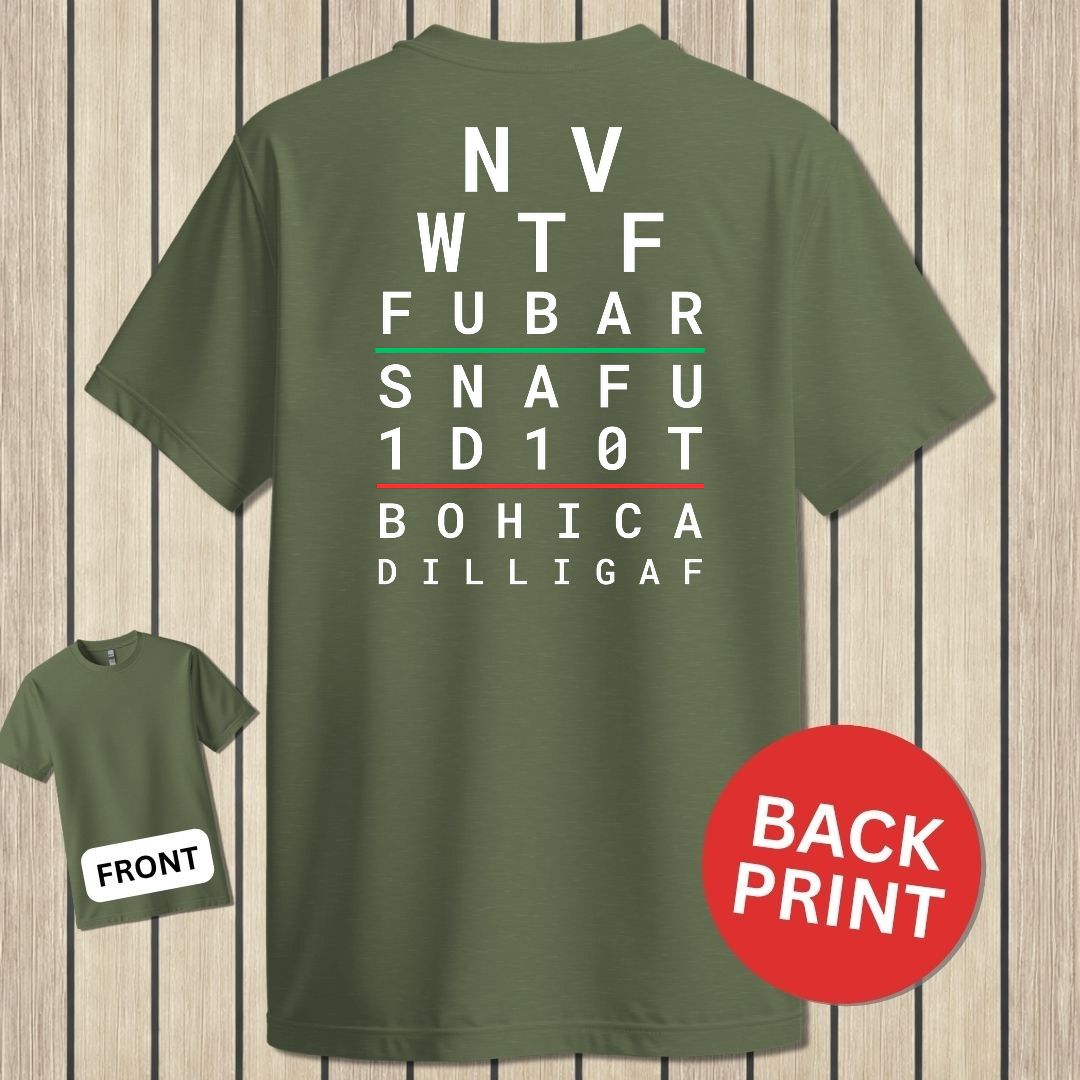 Sailor Eye Chart - Military Green
