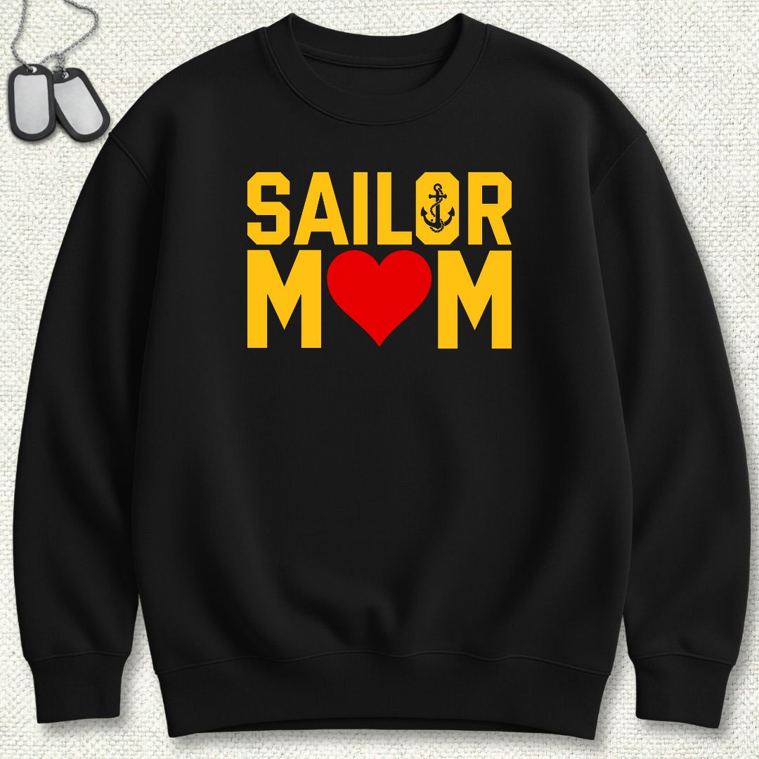 Sailor Mom Sweatshirt - Black