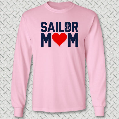 Sailor Mom Long Sleeve Tee - Pink