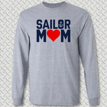 Sailor Mom Long Sleeve Tee - Sport Grey