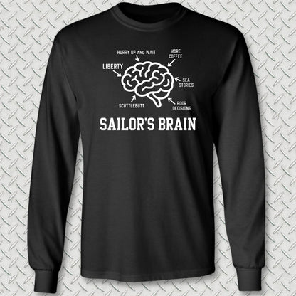 Sailor's Brain Long Sleeve Tee - Black